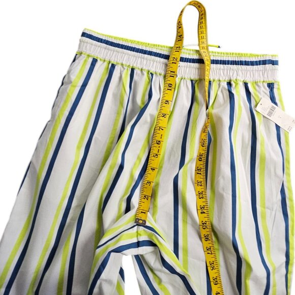Anthropologie Boxy Bermuda Shorts Striped Tie Waist Cotton Beachy Size Small NWT - Picture 8 of 10
